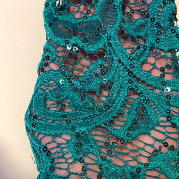 Formal green dress size 10 - Picture 8 of 8